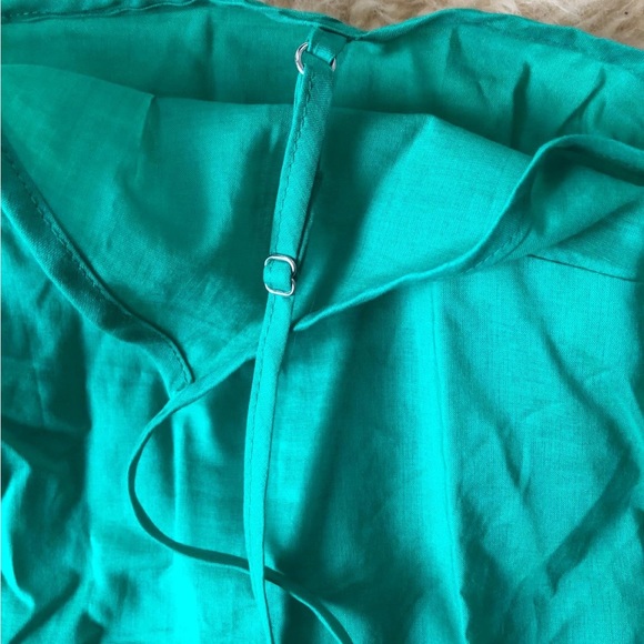 New J Crew Tiered Top in Eyelet size M Green - Picture 4 of 6